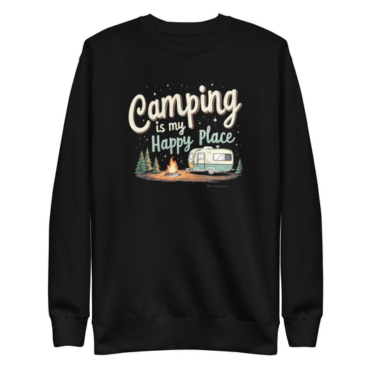 Camping is my happy place sweatshirt