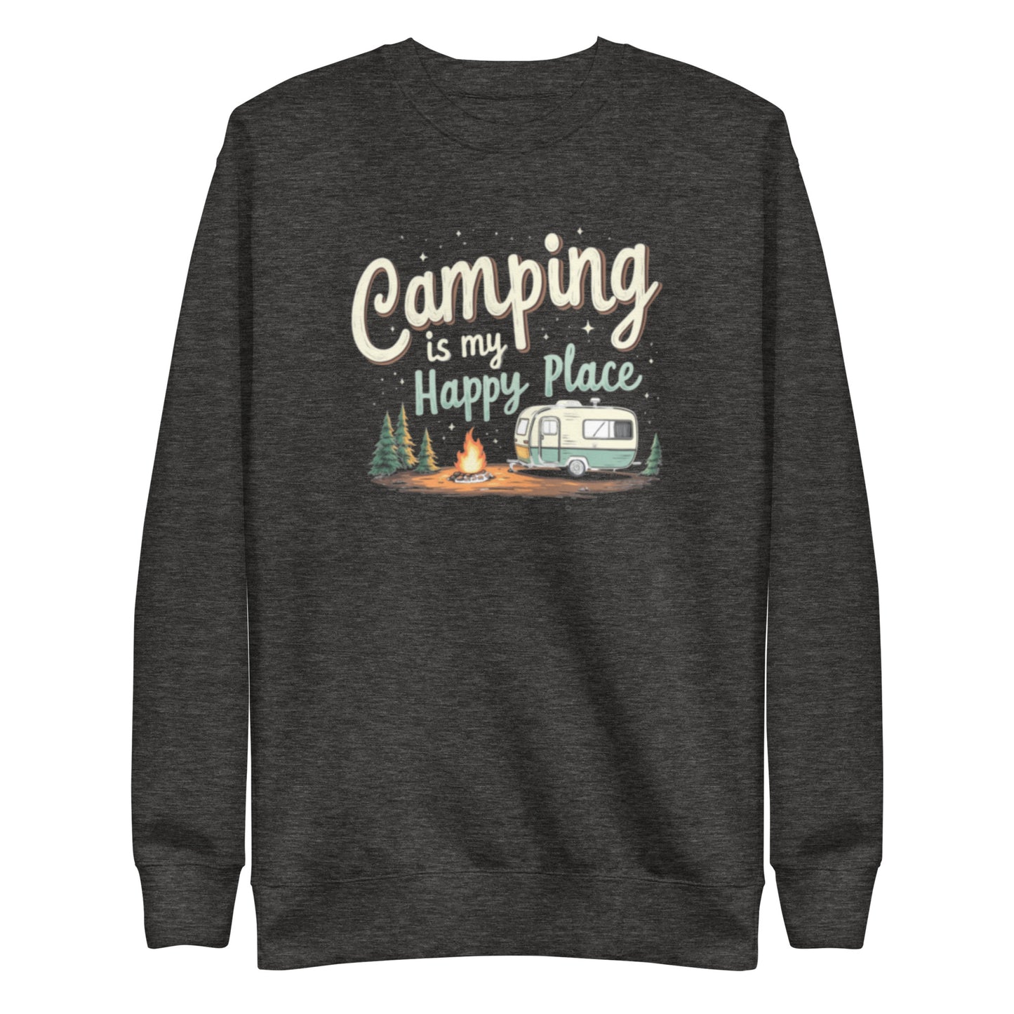 Camping is my happy place sweatshirt